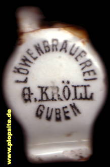 Bügelverschluss aus: Löwenbrauerei G Kroell, Guben, Gubin, Polen