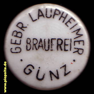 BŸügelverschluss aus: Brauerei Gebrüder Laupheimer, Günz, Westerheim-Günz, Deutschland