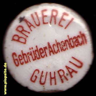 BŸügelverschluss aus: Brauerei & Mälzerei Gebrüder Achenbach, Guhrau, Góra, Polen