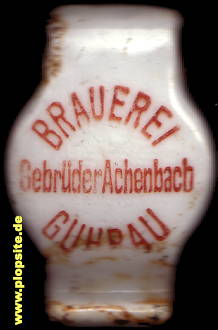 Bügelverschluss aus: Brauerei & Mälzerei Gebrüder Achenbach, Guhrau, Góra, Polen