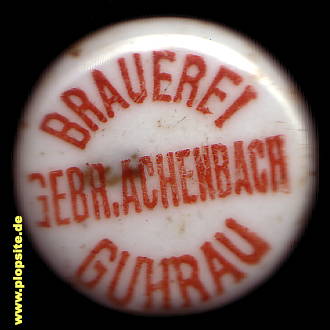 Bügelverschluss aus: Brauerei & Mälzerei Gebrüder Achenbach, Guhrau, Góra, Polen