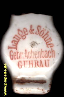 Bügelverschluss aus: Brauerei Lange & Söhne, Gebrüder Achenbach, Guhrau, Góra, Polen