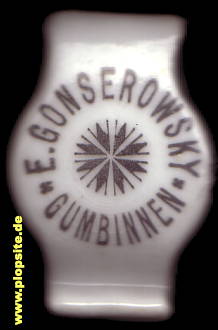 Obraz porcelany z: E. Gonserowsky, Gumbinnen, Gussew, Гусев, Rosja