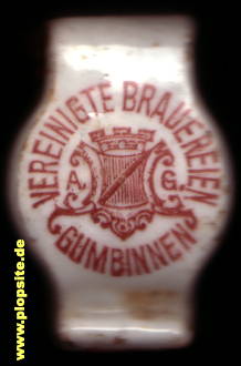 Obraz porcelany z: Vereinigte Brauereien AG, Gumbinnen, Gussew, Гусев, Rosja