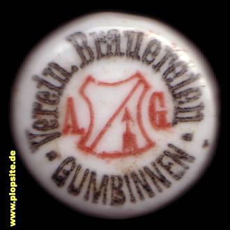 Obraz porcelany z: Vereinigte Brauereien AG, Gumbinnen, Gussew, Гусев, Rosja
