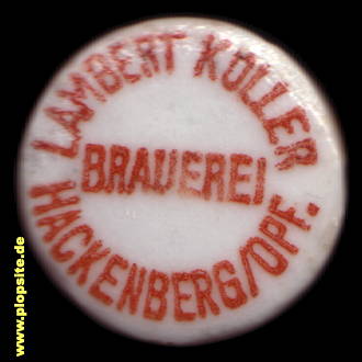 BŸügelverschluss aus: Brauerei Lambert Koller, Hackenberg / Opf.Bernhardswald-Hackenberg, Deutschland