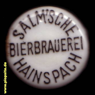 BŸügelverschluss aus: Salm’sche Bierbrauerei, Hainspach, Lipová, Tschechien