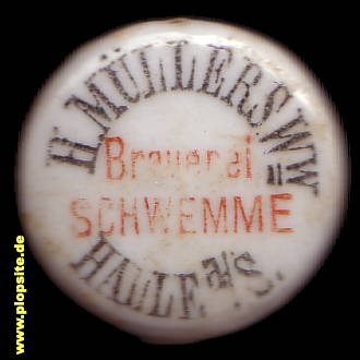 Bügelverschluss aus: Brauerei Schwemme, H. Müllers Ww., Halle / Saale, Deutschland