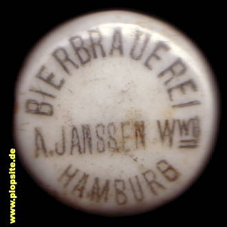 Bügelverschluss aus: Bierbrauerei Janssen  , Hamburg Altstadt, Deutschland