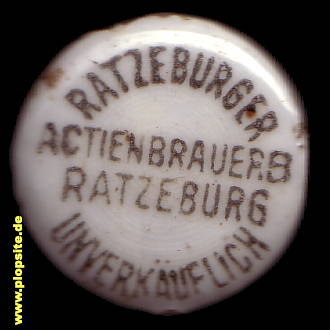 Bügelverschluss aus: Actienbrauerei, Hamburg Ratzeburg, Deutschland