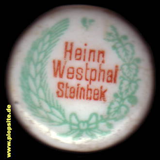 BŸügelverschluss aus: Brauerei Westphal, Hamburg Steinbeck, Deutschland