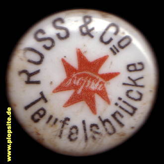 Bügelverschluss aus: Brauerei Ross & Co., Hamburg Teufelsbrücke, Deutschland