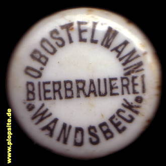 Bügelverschluss aus: Bierbrauerei O. Bostelmann, Hamburg Wandsbeck, Deutschland