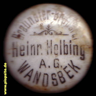 Bügelverschluss aus: Braunbier Brauerei AG Heinrich Helbing, Hamburg Wandsbeck, Deutschland