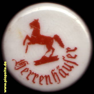 BÜgelverschluss aus: Herrenhäuser Brauerei , Hannover Herrenhausen, Deutschland