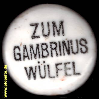 BŸügelverschluss aus: Brauerei Zum Gambrinus, Hannover Wülfel, Deutschland