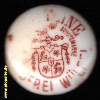 Bügelverschluss aus: Rittergutsbrauerei Armand Fontaine, Hannover Wülfel, Deutschland