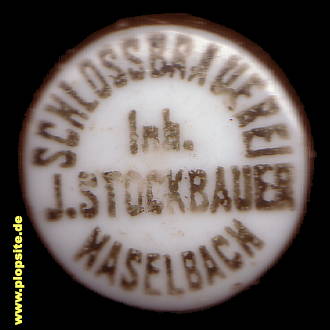BŸügelverschluss aus: Schloßbrauerei Inhaber Stockbauer, Haselbach, Deutschland