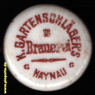 Bügelverschluss aus: K. Gartenschlägers Brauerei, Haynau, Chojnów, Polen