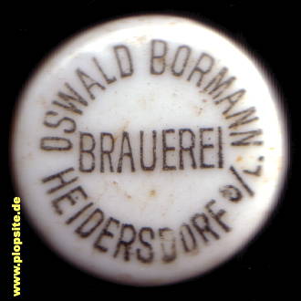 BŸügelverschluss aus: Brauerei Oswald Bormann, Heidersdorf o./L., Łagiewniki , Polen