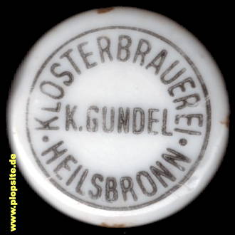 BŸügelverschluss aus: Klosterbrauerei Johann Konrad Gundel, Heilsbronn, Deutschland