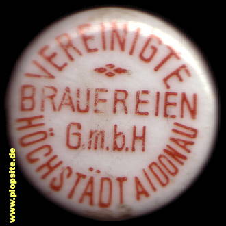 BŸügelverschluss aus: Vereinigte Brauereien GmbH , Höchstädt / Donau, Deutschland