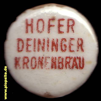 Bügelverschluss aus: Deininger Kronenbräu, Hof / Saale, Deutschland