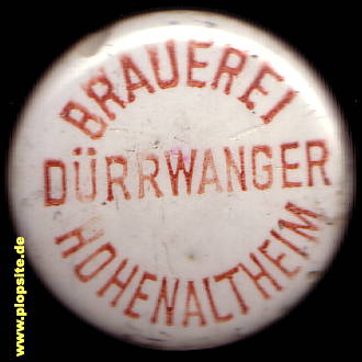 BŸügelverschluss aus: Brauerei Dürrwanger, Hohenaltheim, Deutschland