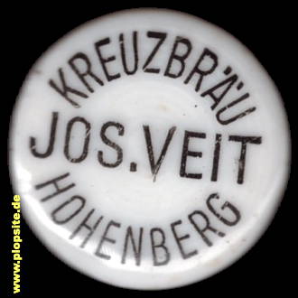 BŸügelverschluss aus: Brauerei zum Kreuz, Josef Veit, Hohenberg, Rosenberg in Württemb., Deutschland