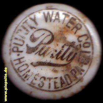 Bügelverschluss aus: Homestead, PA, Purity Water,  US, unbekannt, USA