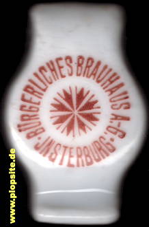 Obraz porcelany z: Bürgerliches Brauhaus AG, Insterburg, Tschernjachowsk, Черняховск, Инстербург, Rosja