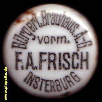 Bügelverschluss aus: Bürgerliches Brauhaus AG, vormals F.A. Frisch, Insterburg, Tschernjachowsk, Черняховск, Инстербург, Russland