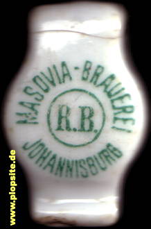 BŸügelverschluss aus: Masovia Brauerei (RB = Robert Beyer), Johannisburg, Pisz, Jańsbork, Polen