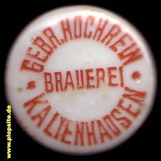 BŸügelverschluss aus: Brauerei Gebrüder Hochrein, Kaltenhausen / Ufr., Eisenheim-Kaltenhausen, Deutschland