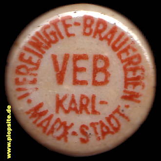 BŸügelverschluss aus: Vereinigte Brauerei VEB, Karl - Marx - Stadt, Chemnitz, Deutschland