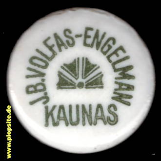BŸügelverschluss aus: Brauerei Volfas Engelman, Kaunas, Kauen, Kowno, Ковно, Коўна, , Litauen