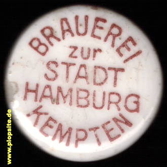 Bügelverschluss aus: Brauerei zur Stadt Hamburg, Kempten, Deutschland