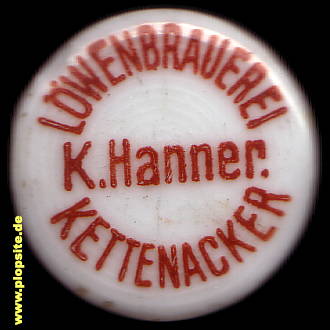 BŸügelverschluss aus: Löwenbrauerei Hanner, Kettenacker, Gammertingen, Deutschland