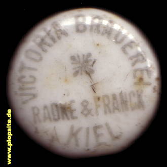 Bügelverschluss aus: Victoriabrauerei Radke & Franck, Kiel, Deutschland