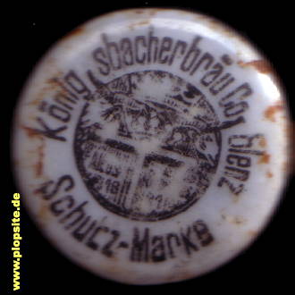 Picture of a ceramic Hutter stopper from: Königsbacher Brauerei, Koblenz, Coblenz, Germany