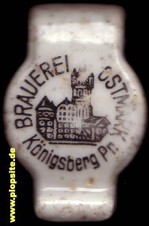 Picture of a ceramic Hutter stopper from: Brauerei Ostmark eGmbH, Königsberg, Kaliningrad, Калининград, Кёнигсберг, Russia