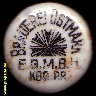 Picture of a ceramic Hutter stopper from: Brauerei Ostmark eGmbH, Königsberg, Kaliningrad, Калининград, Кёнигсберг, Russia