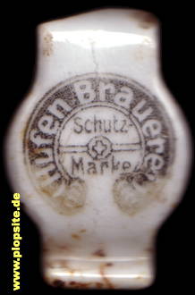 Picture of a ceramic Hutter stopper from: Hufen-Brauerei Willy Hintze, Königsberg, Kaliningrad, Калининград, Кёнигсберг, Russia
