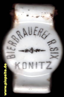 BŸügelverschluss aus: Bierbrauerei Robert Six, Konitz, Chojnice, Polen
