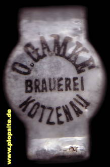 Bügelverschluss aus: Brauerei Oskar Gamke, Kotzenau, Chocianów, Polen