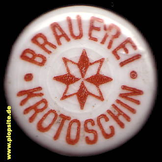 Picture of a ceramic Hutter stopper from: Brauerei, Krotoschin, Krotoszyn, Poland