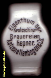 Bügelverschluss aus: Brauerei Hepner, Katzenellenbogen & Co. KG, Krotoschin, Krotoszyn, Polen