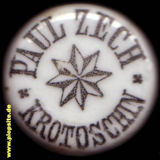 Bügelverschluss aus: Brauerei Paul Zech, Krotoschin, Krotoszyn, Polen