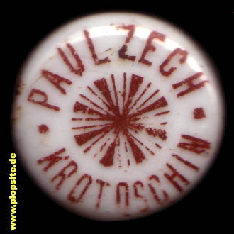 Bügelverschluss aus: Brauerei Paul Zech, Krotoschin, Krotoszyn, Polen