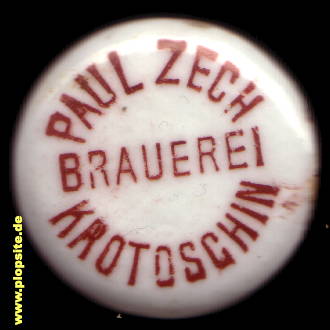 Bügelverschluss aus: Brauerei Paul Zech, Krotoschin, Krotoszyn, Polen